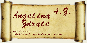 Angelina Ždrale vizit kartica